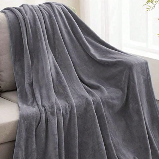 Grey Plush Blanket