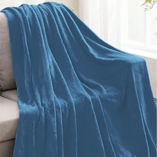 Sky Blue Plush Blanket