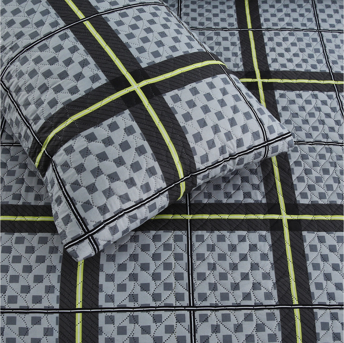Lime Line - Bedspread Set