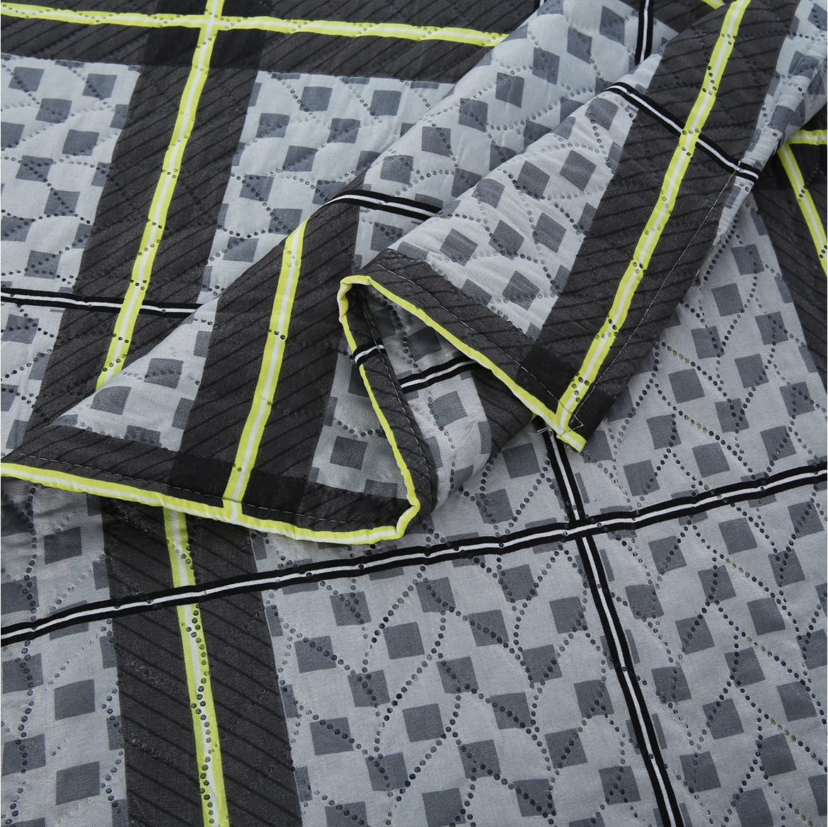 Lime Line - Bedspread Set