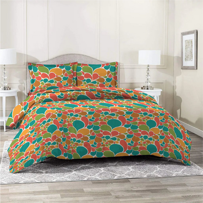 6 Piece - Summer Splash Printed Duvet Cover Set