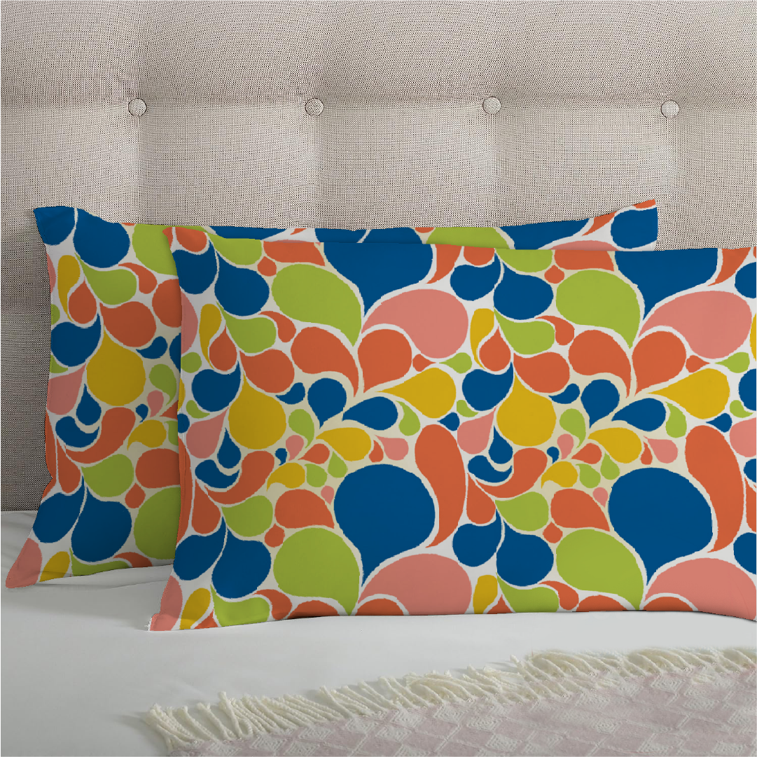 3 Piece - Candy Hues Printed Bed Sheet Set - 2081