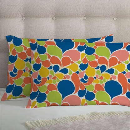 3 Piece - Candy Hues Printed Bed Sheet Set - 2081