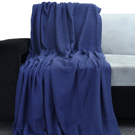 Blue - Waffle Thermal Blanket