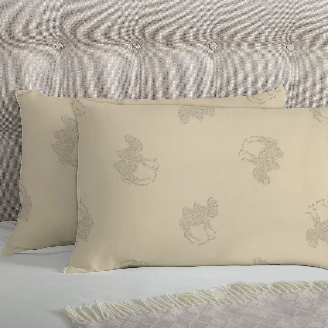 Camel Classic Printed Pillow Pair