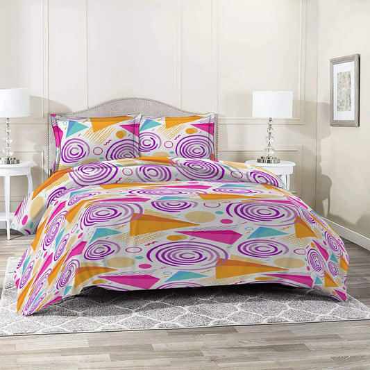 6 Piece - Vibrant Geo Printed  Duvet Cover Set