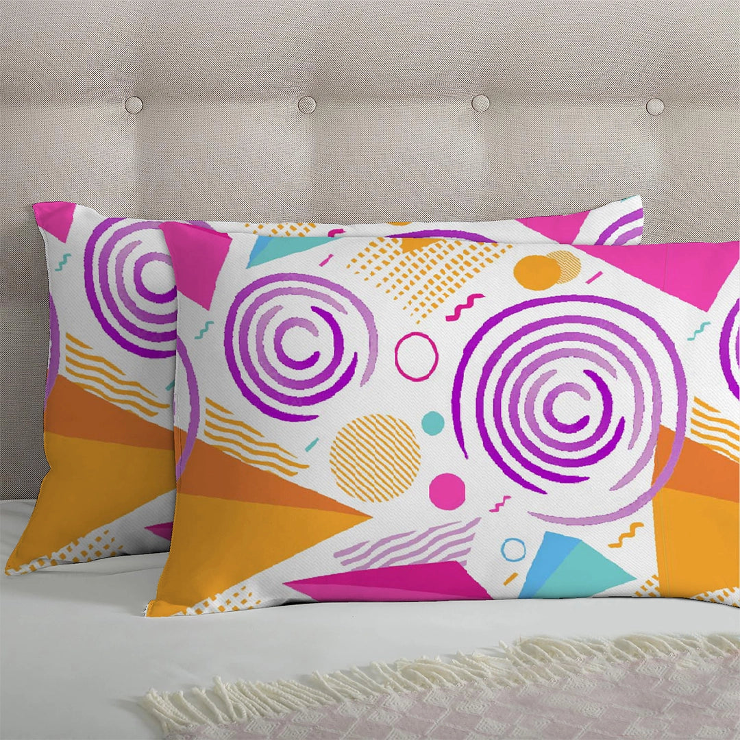 6 Piece - Vibrant Geo Printed  Duvet Cover Set