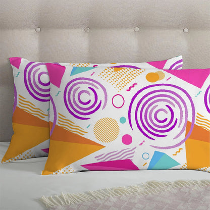 6 Piece - Vibrant Geo Printed  Duvet Cover Set