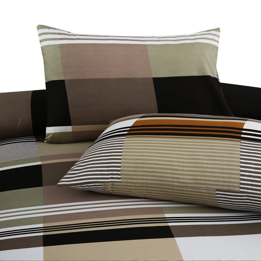 Neutral Tone Geometric Printed Pillow Pair