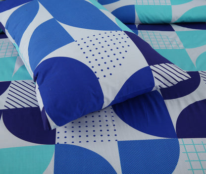 3/6 Piece - Blue Geometric Set -3056