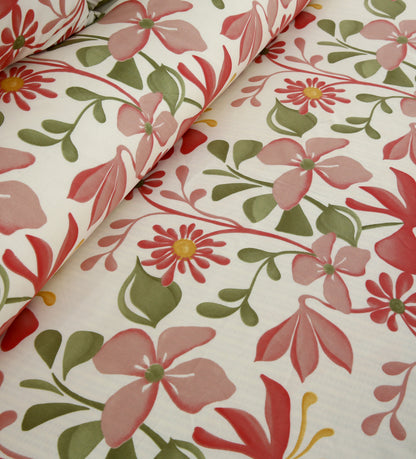 6 Piece - Spring Floral Printed Duvet Cover Set