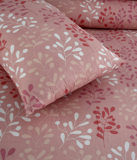 Pink Cherry Blossoms Printed Pillow Pair