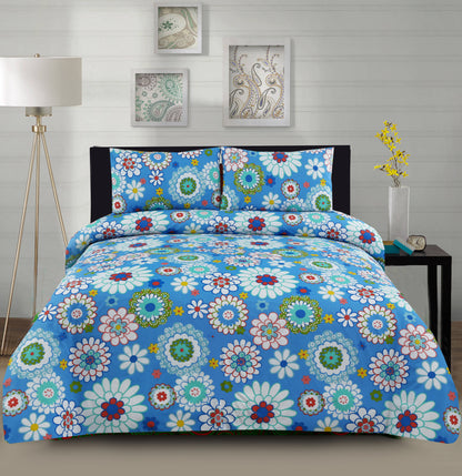 3/6 Piece - Blue Floral Set - 3058