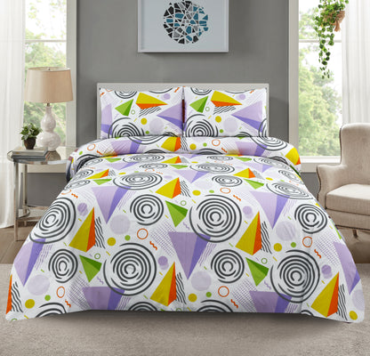 3/6 Piece - Lilac Geometric Set - 3054