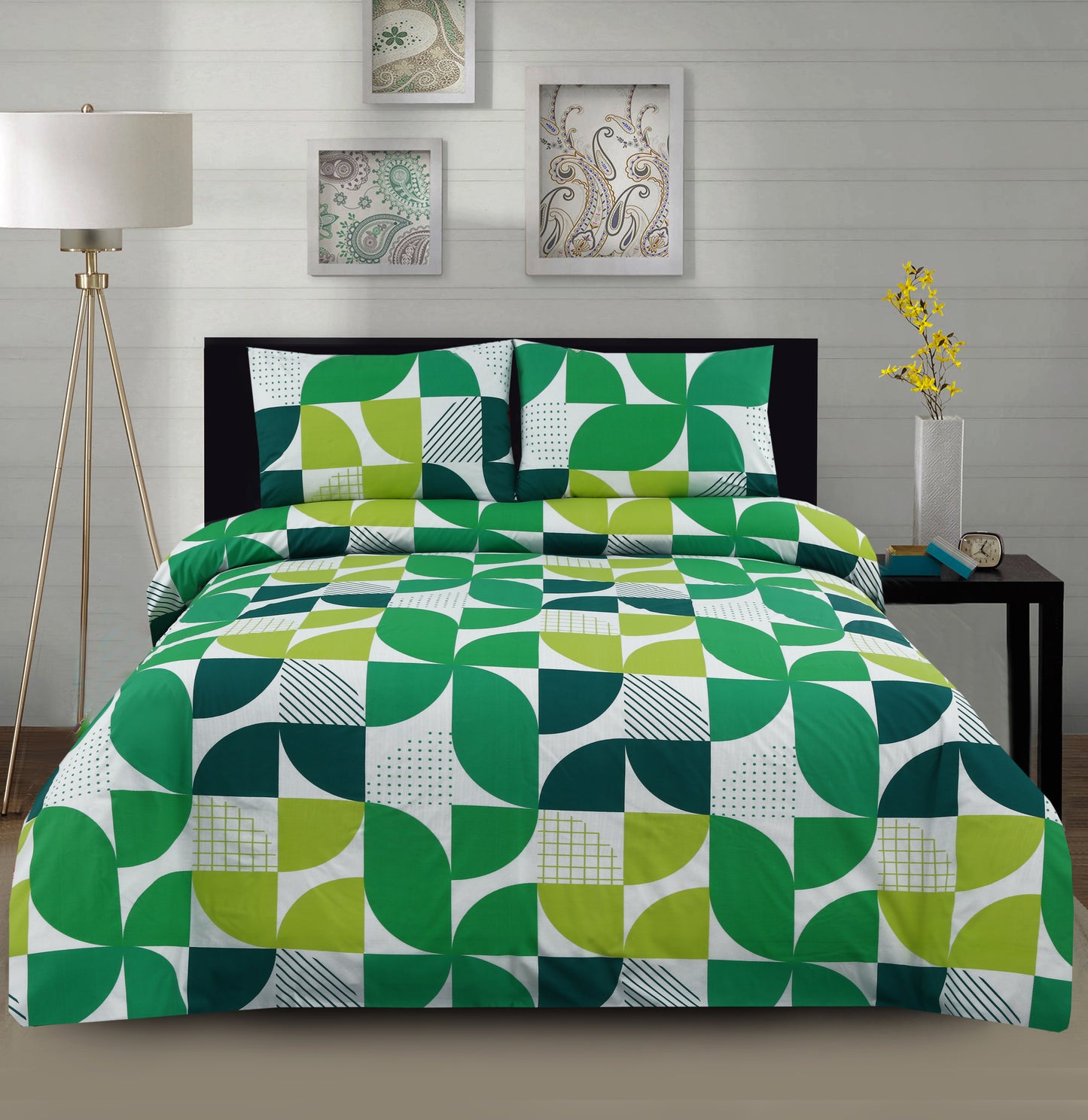 3/6 Piece - Green Geometric Set - 3055