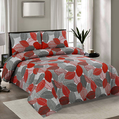 3/6 Piece - Red & Grey Leaf Set - 3063