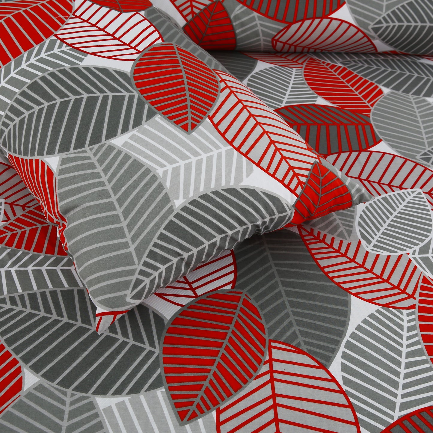 3/6 Piece - Red & Grey Leaf Set - 3063