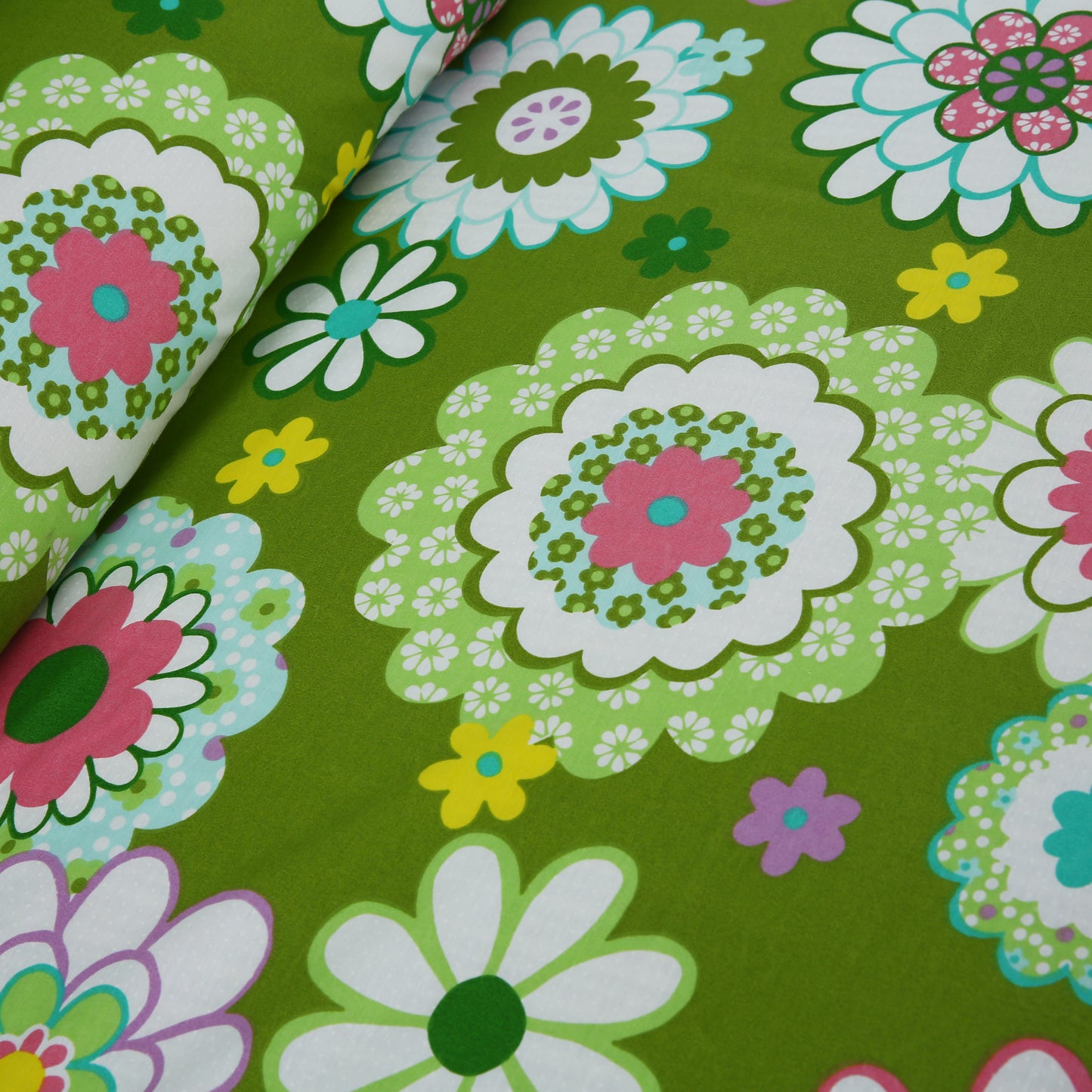 3/6 Piece - Green Floral Set - 3059