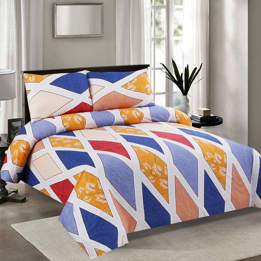 6 Piece - Multi Romee Printed Duvet Cover Set