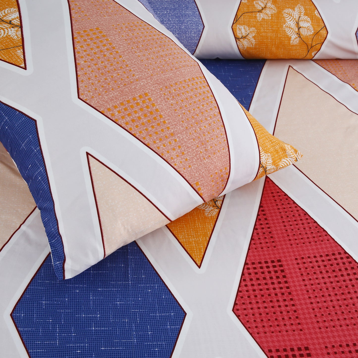 6 Piece - Multi Romee Printed Duvet Cover Set