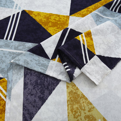 6 Piece - Black & Gold Abstract Printed Duvet Cover Set