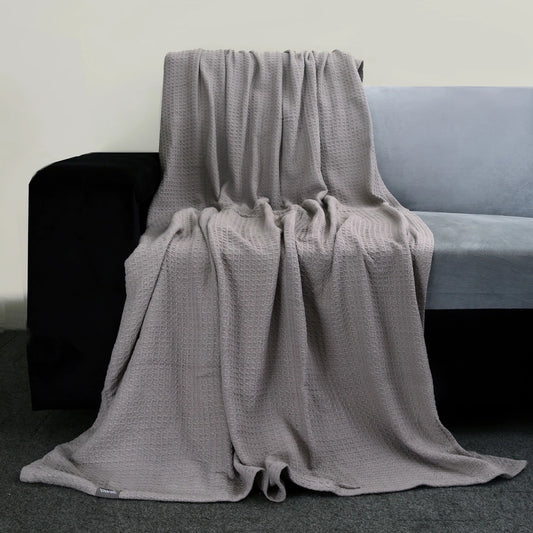 Light Grey - Waffle Thermal Blanket