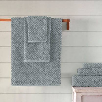 Grey Patterened Towel - 100% Cotton