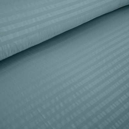 3/6 Piece - Pale Aqua Satin Stripe Set - 3045