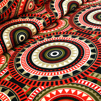 3/6 Piece - African Tribal Patterned Bed Sheet Set - 3118