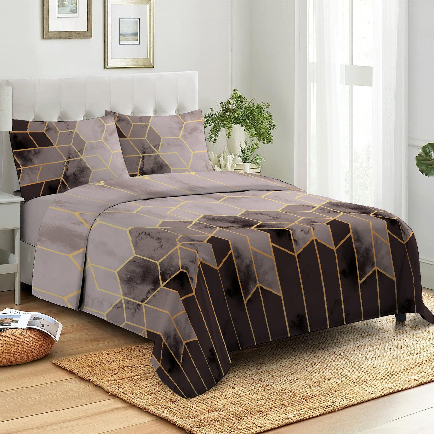 3/6 Piece - Santorni Brown Set - 2057