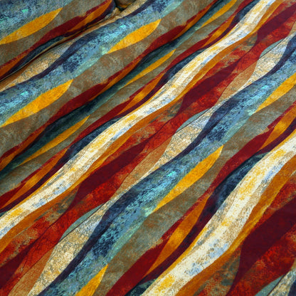 3/6 Piece - Waved Pattern Maroon Set - 2092