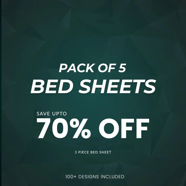 Pack of 5 Bed Sheets
